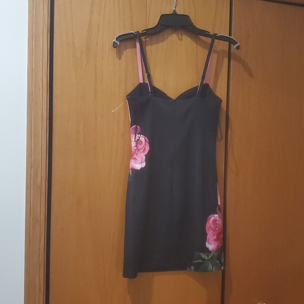 ALICE+OLIVIA NINA PLACED FLORAL MINIDRESS;SIZE:O - Picture 7 of 13